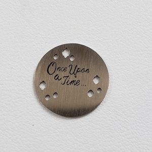 Origami owl medium silver "Once upon a time" plate